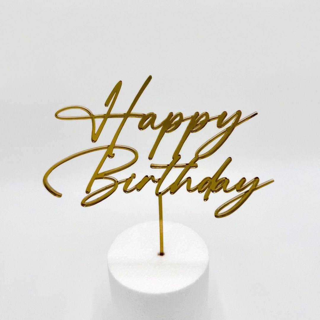 Cake Topper Plexiglass - Cake topper H15 circa specchiato, personalizzato